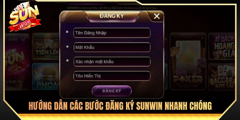 Đăng Ký Sunwin - Hướng Dẫn Mở Tài Khoản Nhanh Trong 3 Phút 2 Hướng dẫn thiết lập nick chuẩn xác trong vài phút